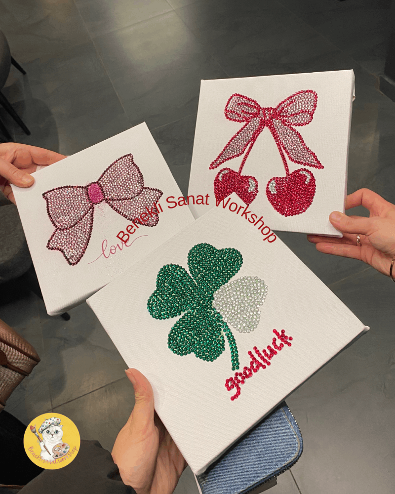 Kristal Taşlı Tuval Workshop Konya